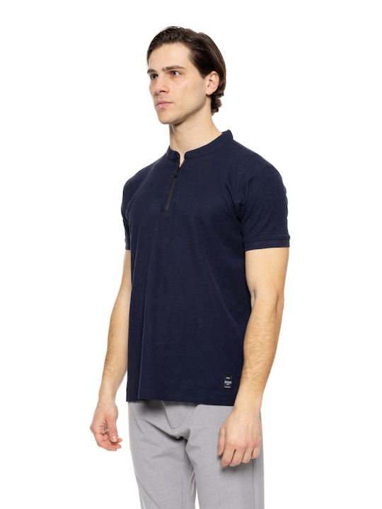 Splendid Men's Short Sleeve Blouse Polo Navy