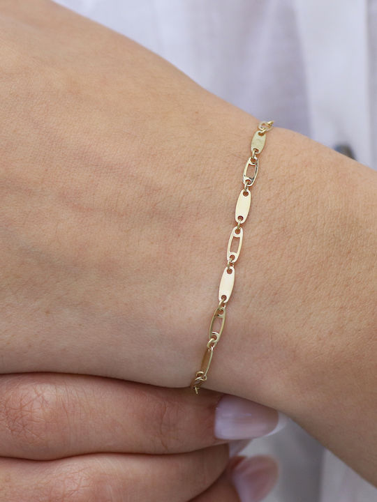 Bracelet Chain made of Gold 9K