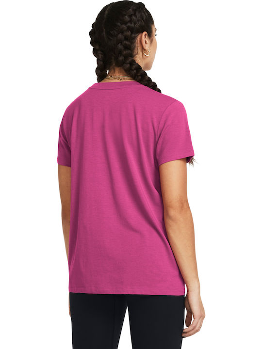 Under Armour Core Ss T-Shirt Φούξια