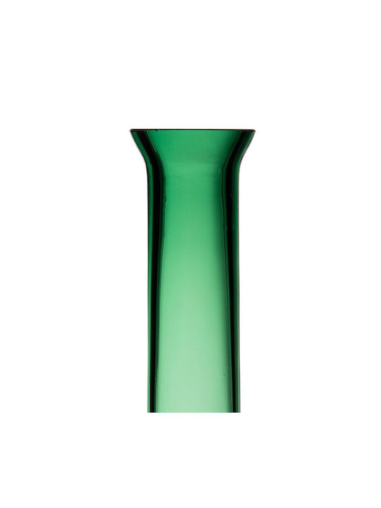 BigBuy Decorative Vase Green 10x10x27.5cm