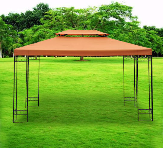 Outsunny Cover for Kiosk Brown 3x3m