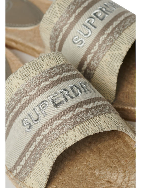 Superdry Frauen Flip Flops in Beige Farbe