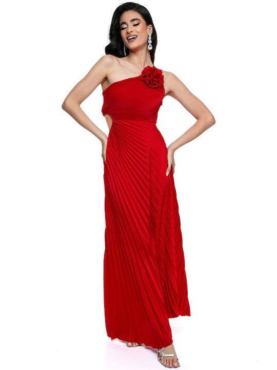 RichgirlBoudoir Maxi Φόρεμα Σατέν Κόκκινο