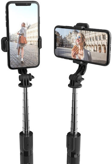 Tech-Protect L02S Selfie Stick Τρίποδο Κινητού Bluetooth Μαύρο