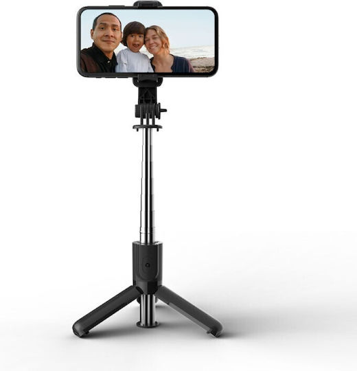 Tech-Protect L02S Selfie Stick Τρίποδο Κινητού Bluetooth Μαύρο