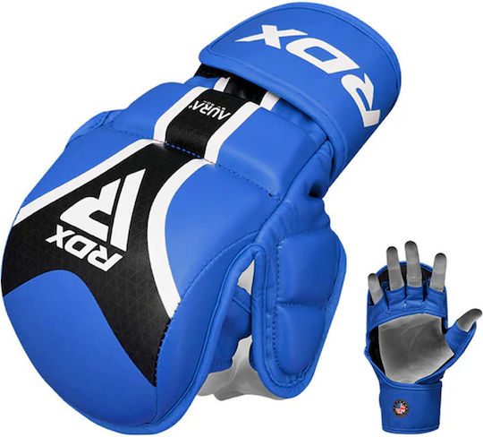 RDX MMA Ръкавици Кожени Син