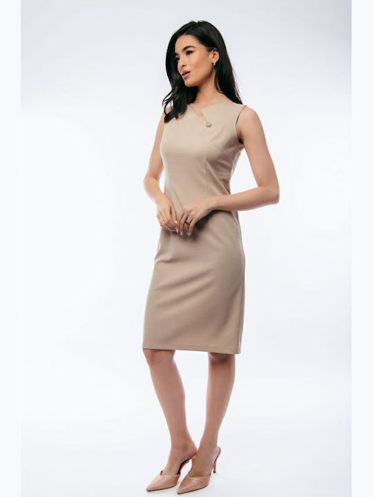 Summer Shirt Dress Beige