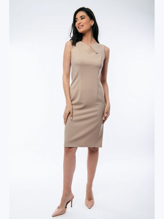 Summer Shirt Dress Beige