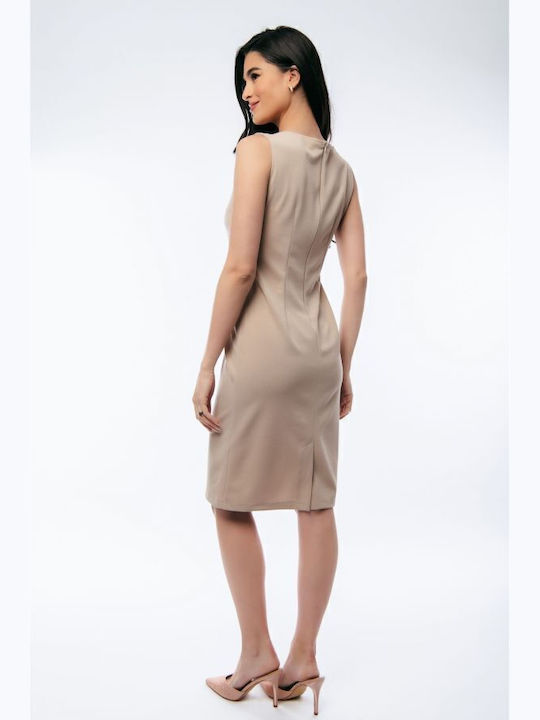 Summer Shirt Dress Beige