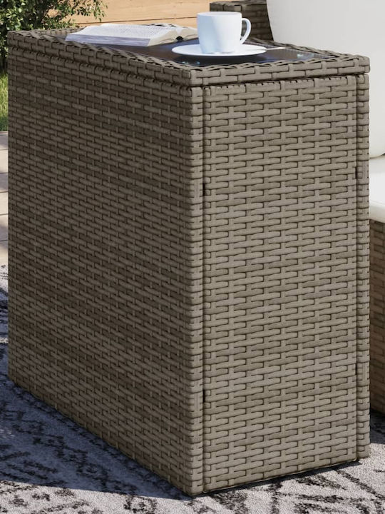 Tisch für kleine Außenbereiche Stabil Gray 58x27.5x55cm