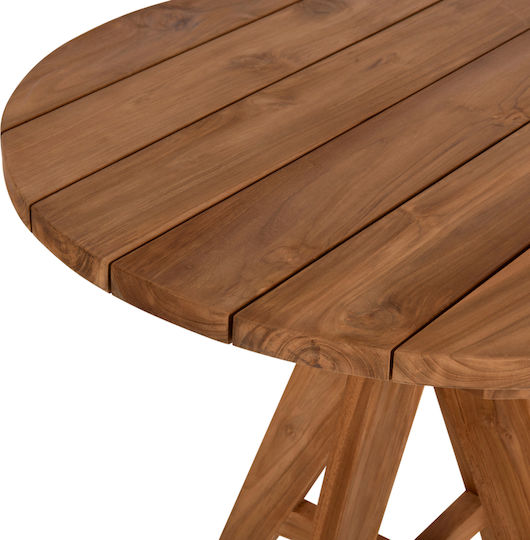 Masă Pentru Spații Exterioare Mici Din Teak LEO 80x80x75cm