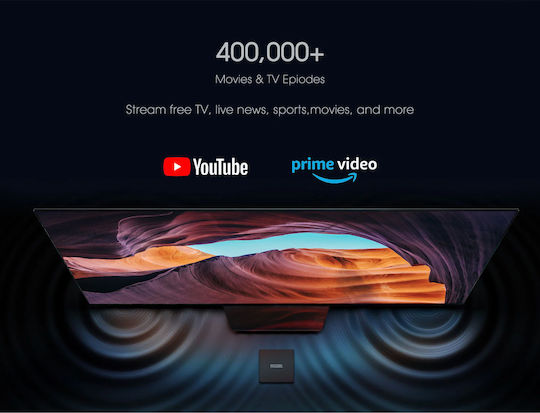 Mecool TV Box MCL-KM7SE 4K UHD cu WiFi USB 2.0 2GB RAM și 32GB Spațiu de Stocare cu Sistem de Operare Android și Google Assistant