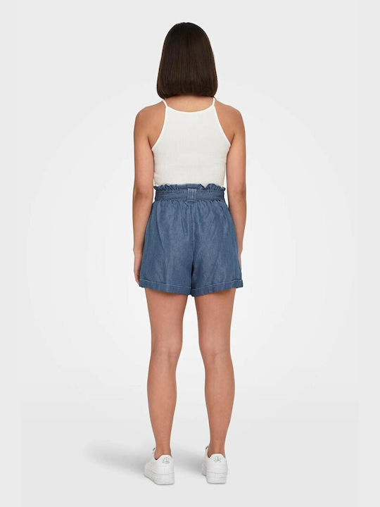 Only Women's High-waisted Shorts Dark Blue