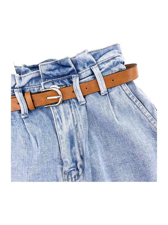 Women's Jean High-waisted Shorts Blue