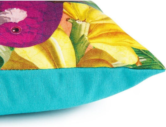 Excelsa Havana Sofa Cushion 100% Cotton Turquoise 30x45cm
