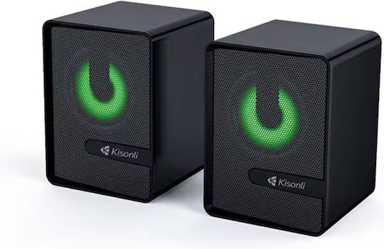 Kisonli L-4040 2.0 Speakers 6W Black