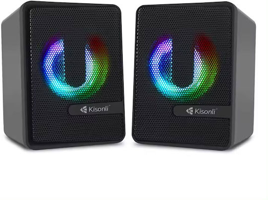 Kisonli L-4040 2.0 Speakers 6W Black