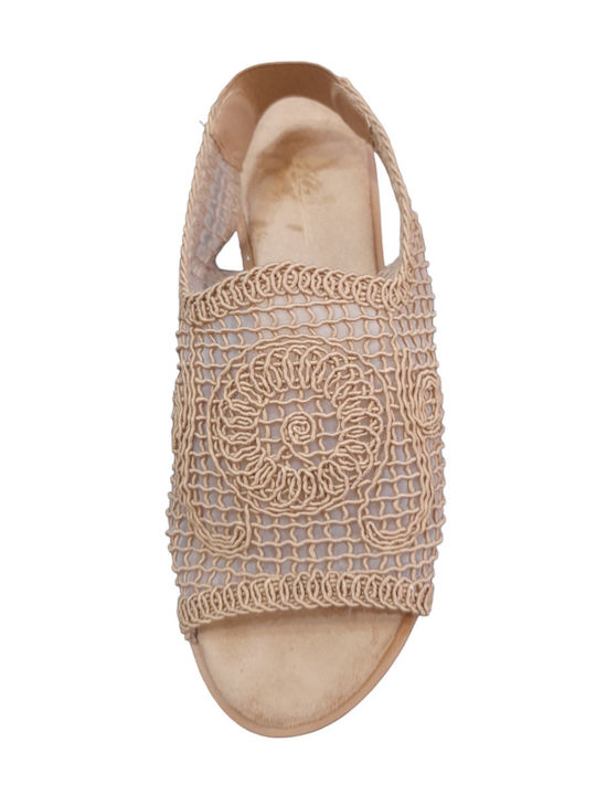 Women's Flat Woven Sandals Khaki