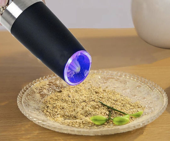 Electric Set Spice Mills made of Ceramic in Silver Color 1pcs