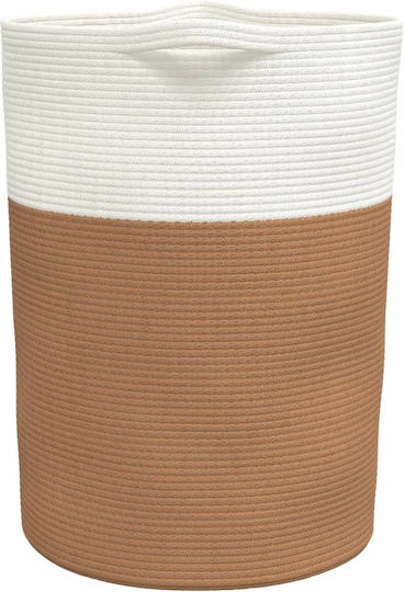 vidaXL Coș de Depozitare Tesatura Maro 49x49x65cm 1buc