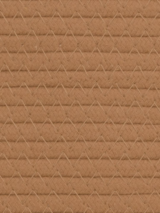 vidaXL Καλάθι Αποθήκευσης Υφασμάτινο Καφέ 49x49x65cm