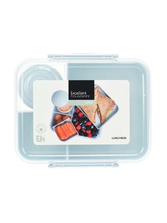 Excellent Houseware Trennwände Lunchbox Kunststoff 21.5x17cm 1Stück
