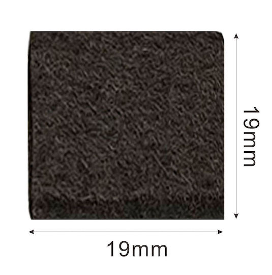 Tpster 17235 Square Felts with Sticker 19x19mm 32pcs