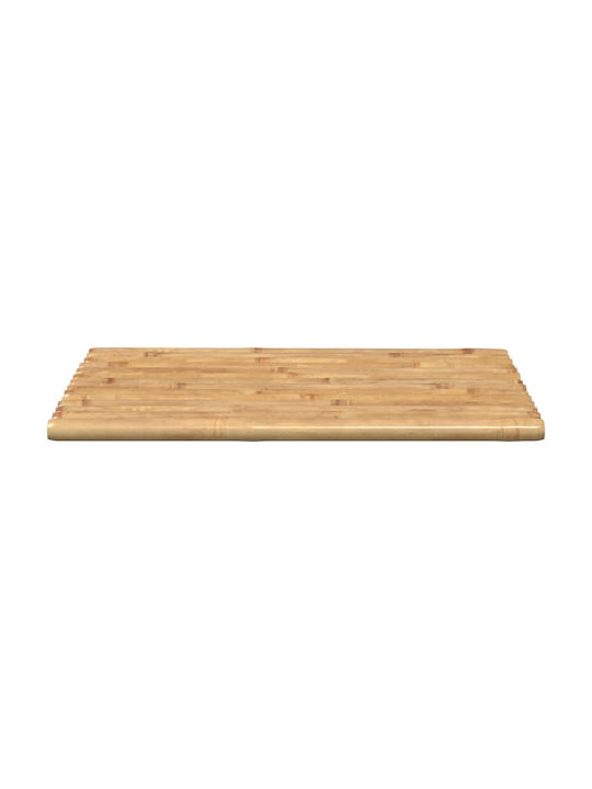 vidaXL Set Badematten Hölzernes Rechteckig 366457 Coffee 2Stück