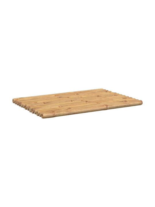 vidaXL Set Badematten Hölzernes Rechteckig 366457 Coffee 2Stück