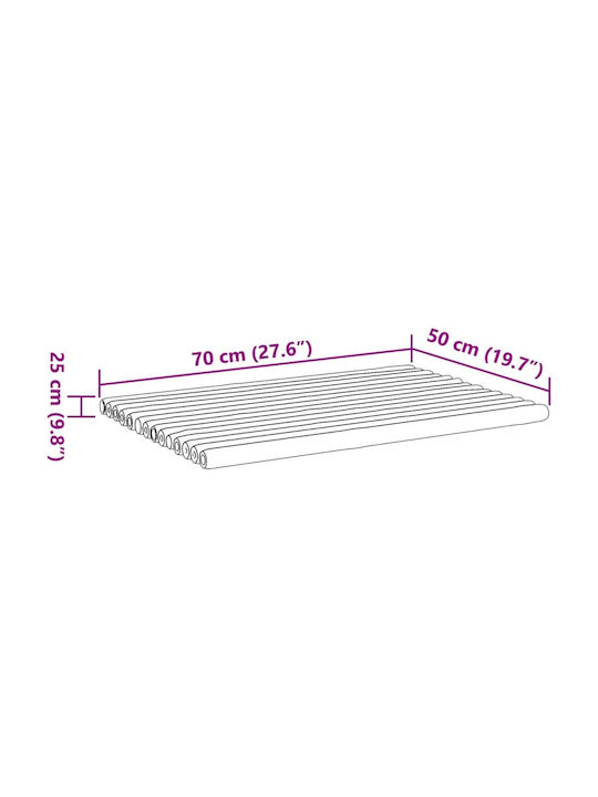 vidaXL Set Badematten Hölzernes Rechteckig 366457 Coffee 2Stück