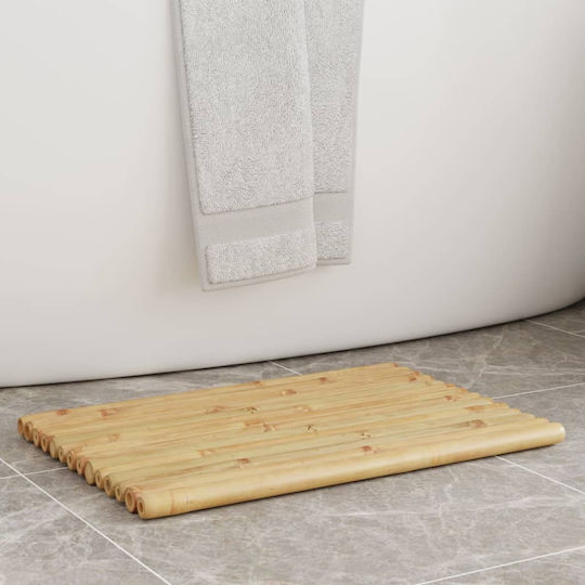 vidaXL Set Badematten Hölzernes Rechteckig 366456 Coffee 2Stück