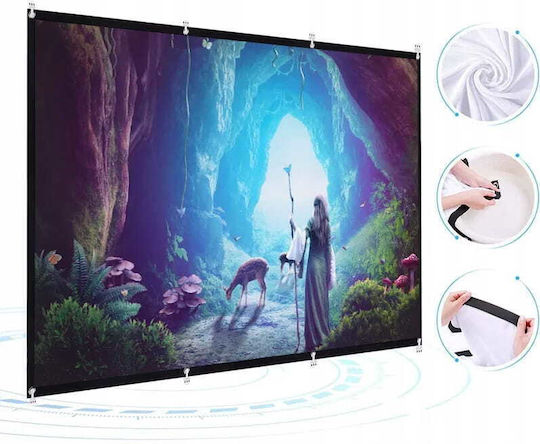 Zenwire Οθόνη Προβολής Projector Τοίχου με Λόγο Εικόνας 16:9 / 4:3 266x149cm / 120"