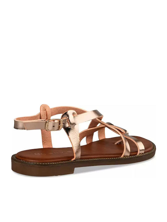 Women's Flat Sandals Rosegold