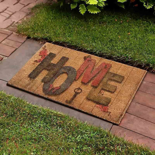 Hauz Entrance Mat Home & Key Beige 45x75cm