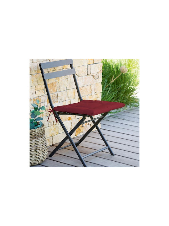 Hesperide Waterproof Garden Chair Cushion Korai Burgundy 40x40cm.