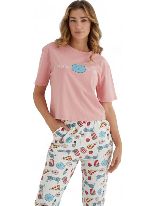 Summer Women's Pyjama Set Pink