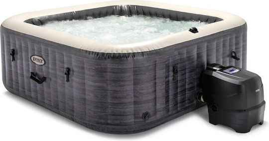 Intex Bubble Massage Deluxe Квадратен Басейн PVC 1098л Хидромасаж Надуваем с