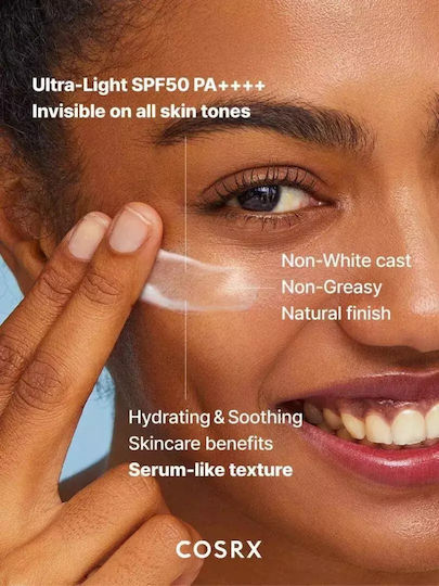 Cosrx Ultra-Light Invisible Αντηλιακή Κρέμα Προσώπου SPF50+ 50ml