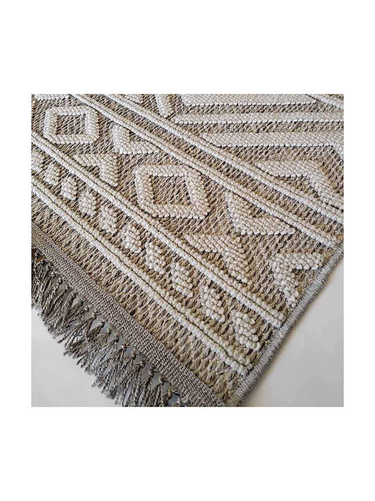 Klonaras Giardino Rug Rectangular Summer Wicker 77 Grey