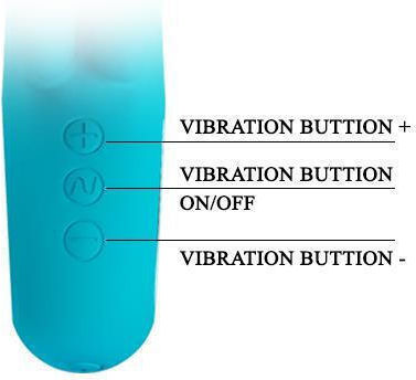 Boss Of Toys Doppelter Vibrator Hellblau