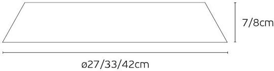 VK Lighting Πλαφονιέρα 27εκ. LED VK Lighting Πλαφονιέρα 27εκ. LED