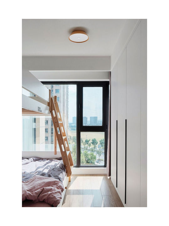 VK Lighting Deckenleuchte 42cm Beige mit Integrierter LED