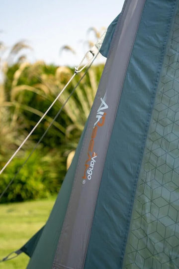 Vango Camping Tent Tunnel Inflatable Green 3 Seasons For 6 People 705x380x210cm