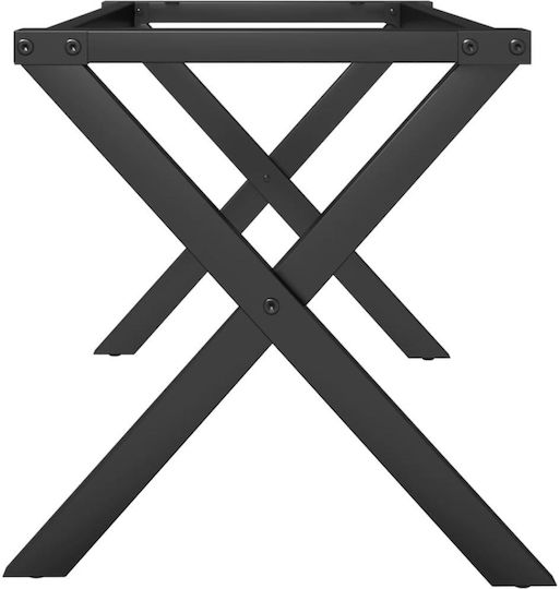 vidaXL Table Stand made of Cast Iron in Black Color 80x40x43cm