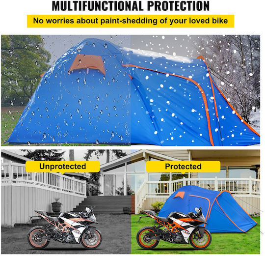 Vevor Camping Tent Tunnel Blue 3 Seasons for 3 People 405x215x170cm