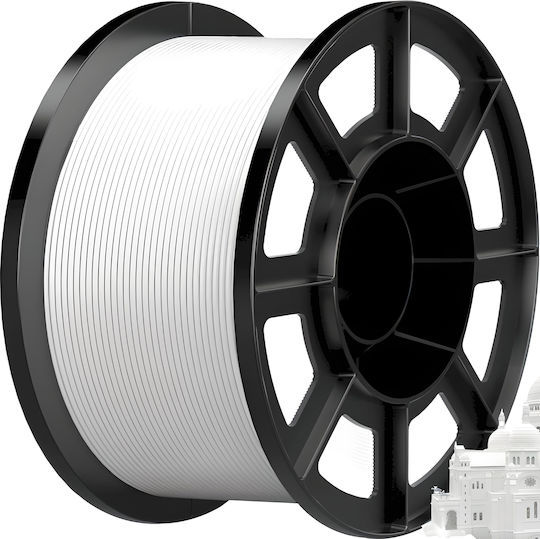 PLA 3D Printer Filament 1.75mm Λευκό 0.2kg