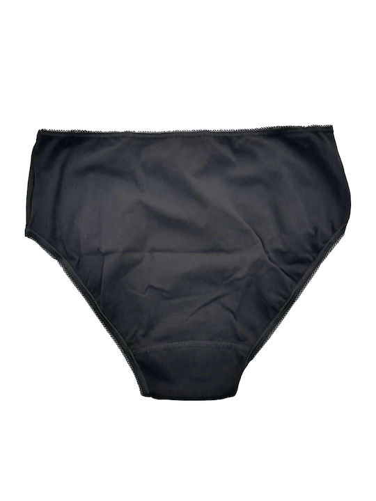 Damen Slip mit Spitze Black