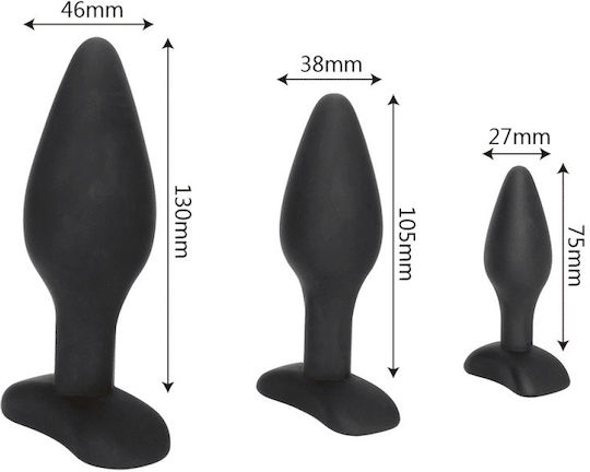 Lilo Anal Plugs Set Black 3pcs