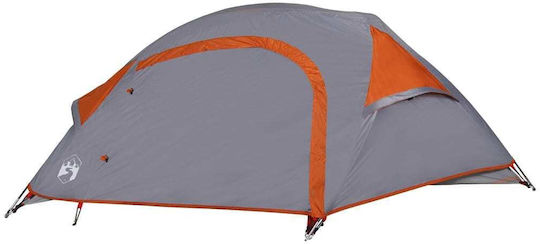 vidaXL Σκηνή Camping Γκρι για 1 Άτομο 230x140x88εκ.