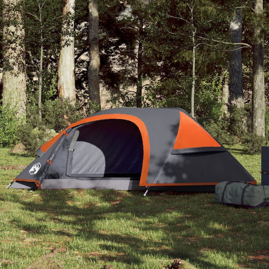 vidaXL Σκηνή Camping Γκρι για 1 Άτομο 230x140x88εκ.